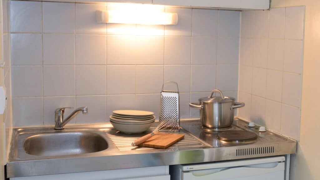 Kitchenette, Fac-Habitat Pablo Picasso, Nanterre