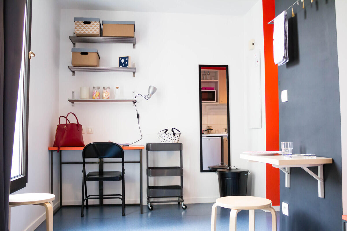 Studio meublé avec bureau, Studéa Paris Bastille, Paris 12e