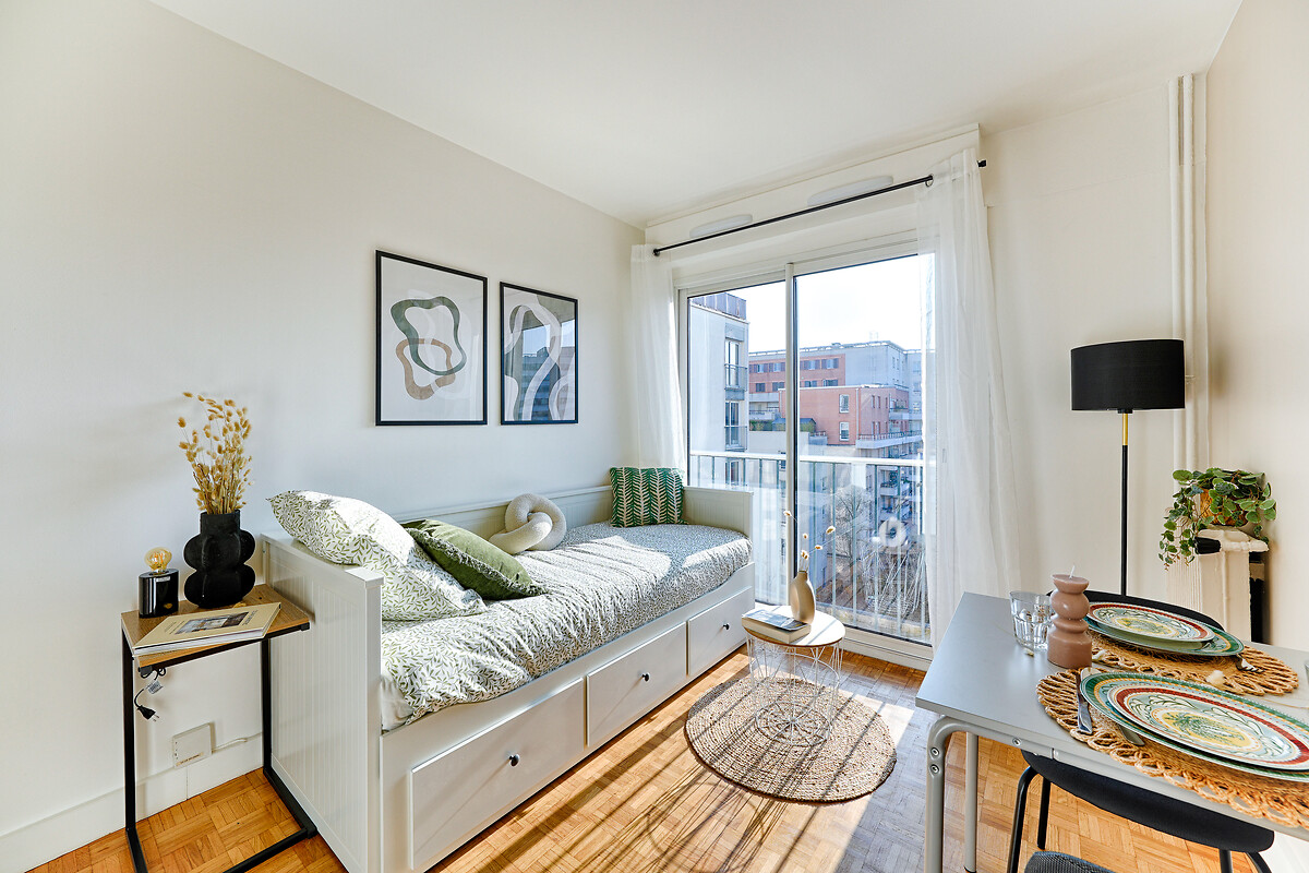 Studio meublé donnant sur balcon, YouFirst Campus Paris Villa Brune, Paris 14e